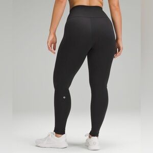 LULULEMON | wunder train black leggings 25”